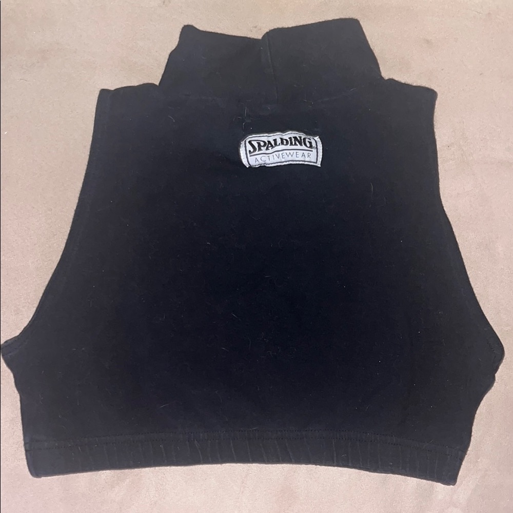 Spalding Turtleneck Crop Tank Top